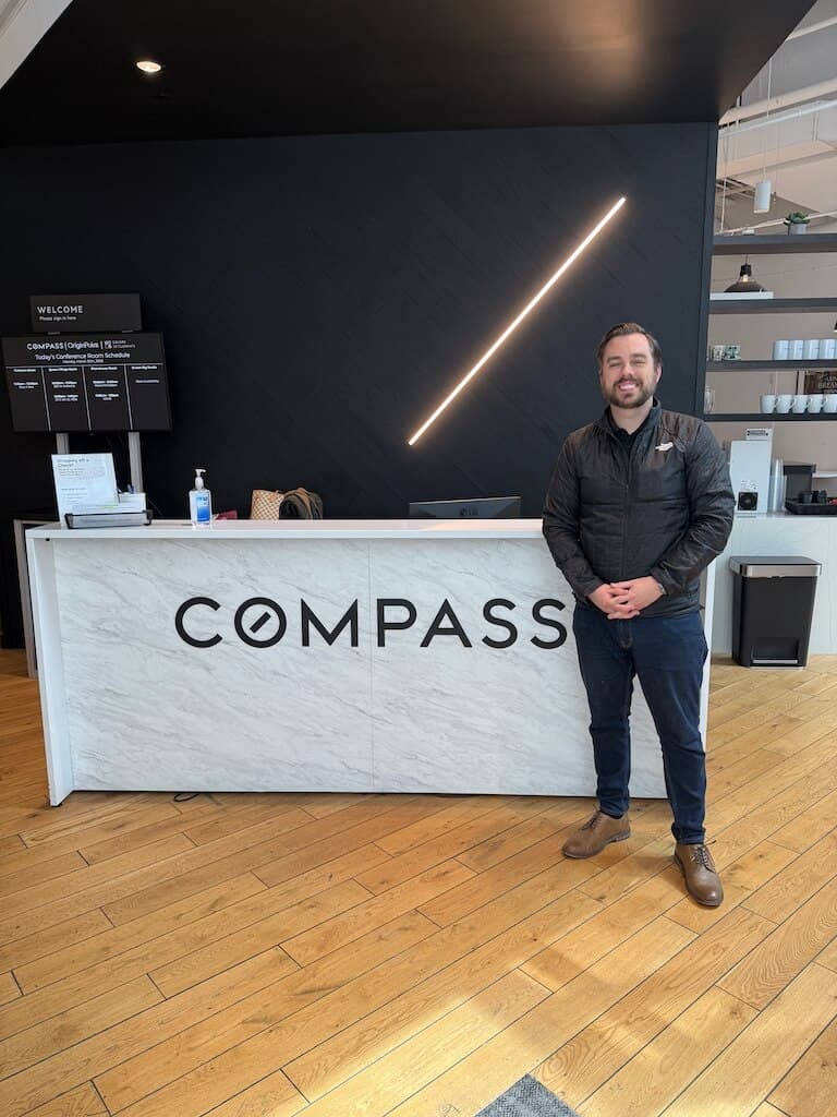 Nicholas Davis at Compass office